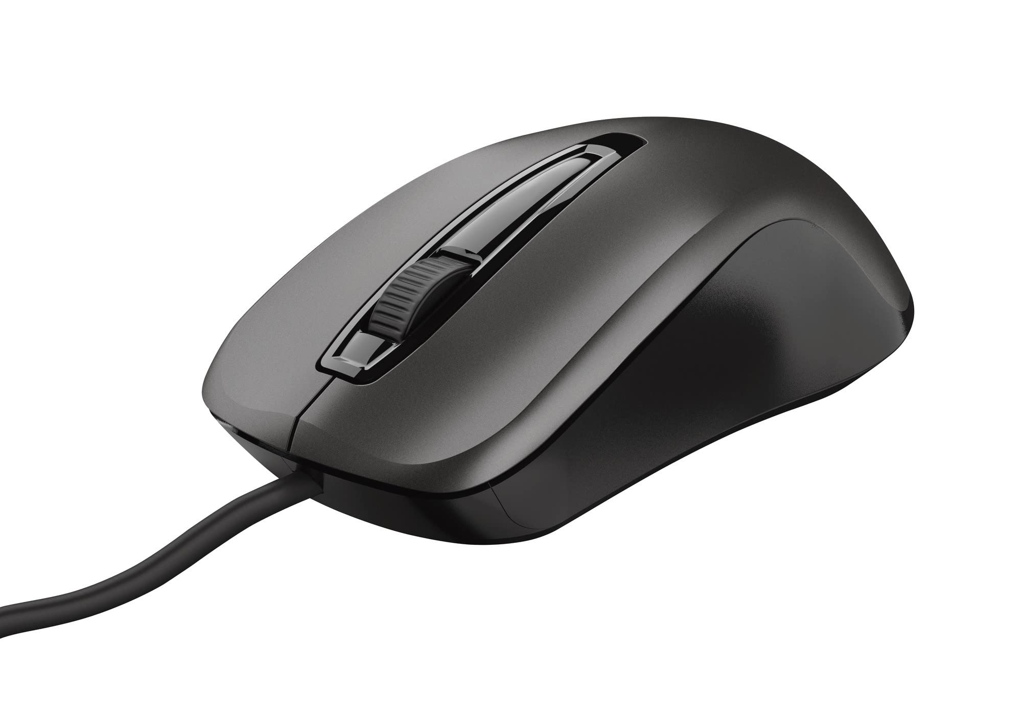 Souris optique filaire Trust Carve (connexion USB, 3 boutons et molette de défilement, 1200 DPI, pour droitiers et gauchers, PC/ordinateur portable) noire Souris optique filaire Trust Carve (connexion USB, 3 boutons et molette de défilement, 1200 DPI, pour droitiers et gauchers, PC/ordinateur portable) noire